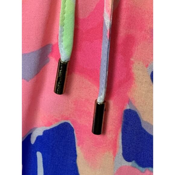 LILLY PULITZER Willa Peasant Blouse Hermosa Print Rayon New $128 - Picture 6 of 12